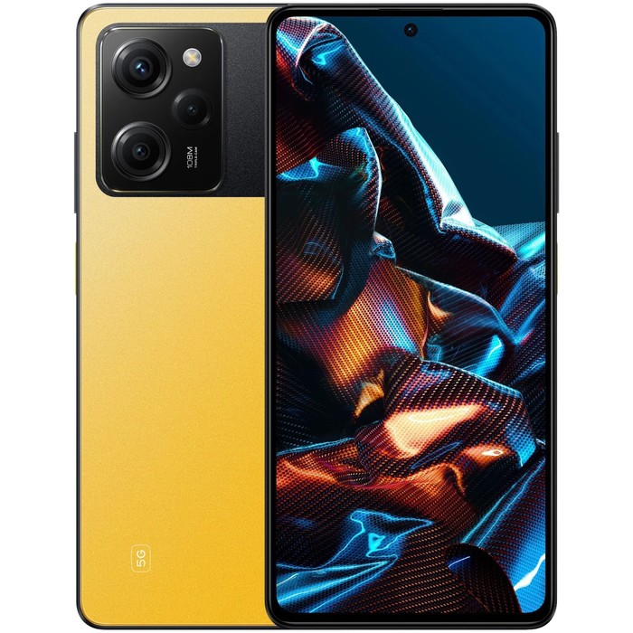 Смартфон Xiaomi POCO X5 Pro 5G RU, 6.67'', 8 Гб, 256 Гб, 108 Мп, 16 Мп, 5000 мАч, желтый - фото 51343169