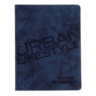Дневник универсальный для 1-11 классов, 48 листов URBAN, обложка из искусственной кожи, блинтовое тиснение, тёмно-синий