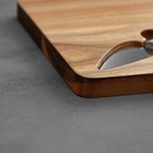 Набор для подачи сыра Magistro Bottle, 3 ножа, 48×17×1.5 см, акация - Фото 4