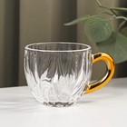 Набор чайный из стекла «Диана в золотом», 3 предмета: чайник 550 м, 2 кружки 150 мл - фото 4374416