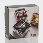 Пепельница «Культ», 10×3.5 см, стекло, графит - Фото 5