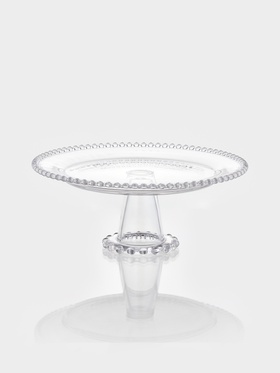 Подставка для торта «Орбита», 31×12 см, на ножке, стекло, прозрачная 9346723