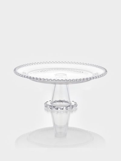Подставка для торта «Орбита», 31×12 см, на ножке, стекло, прозрачная