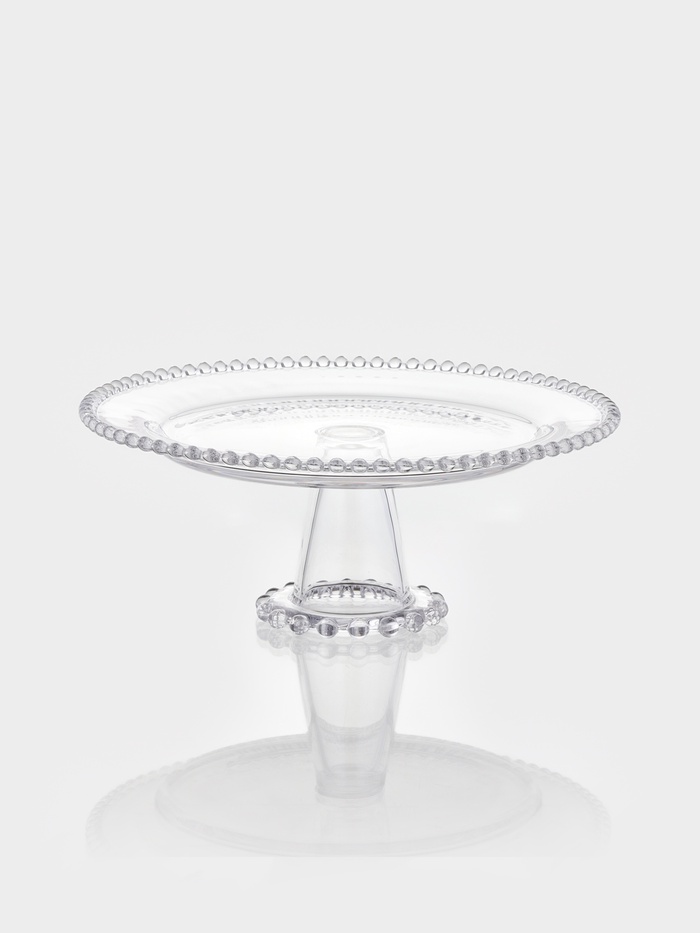 Подставка для торта «Орбита», 31×12 см, на ножке, стекло, прозрачная - Фото 1