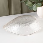 Салатник «Ракушка», 930 мл, 23.5×17.5×7 см, фигурный, стекло, прозрачный - Фото 4