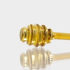 Палочка для мёда «Медок», 15?3.2 см, стекло, жёлтая (комплект 2 шт) - фото 26136121