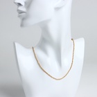 Чокер шар №2 гранёный «Шпинель», цвет золотистый, 35.7см с удлинителем 7см - фото 30762264