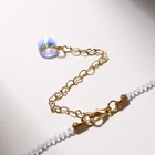 Чокер шар №2 гранёный «Шпинель», цвет молочный, 37см с удлинителем 7см - фото 30762267