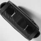 Ручка для сумки, 2 крепления на прокол, 22 × 3 × 0,4 см, цвет чёрный/серебряный - Фото 7