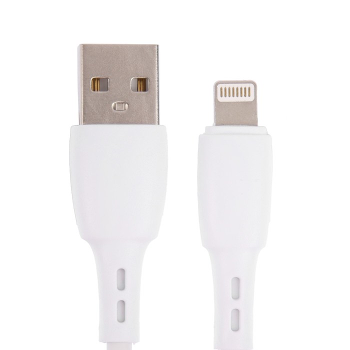 Кабель Carmega CAR-C-AL1M-WH, Lightning - USB, 2.4 А, 1 м, белый - фото 51475036