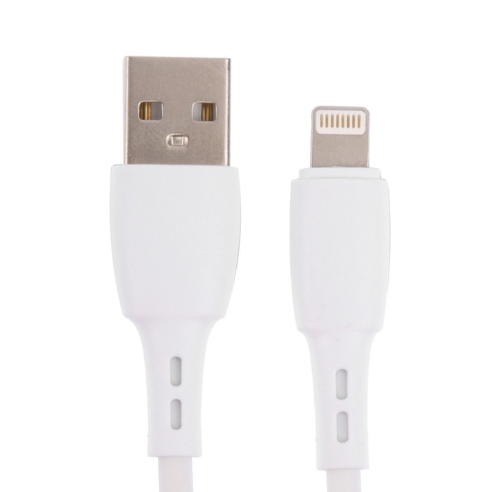 Кабель Carmega CAR-C-AL2M-WH, Lightning - USB, 2.4 А, 2 м, белый - фото 51460149