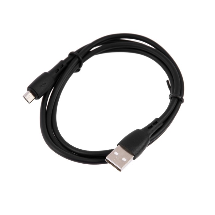 Кабель Carmega CAR-C-MIC1M-BK, microUSB - USB, 2.4 А, 1 м, черный - фото 51460160