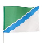 Флаг города Новосибирска, 90 х 135 см, полиэфирный шёлк, без древка - фото 24217232