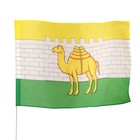 Флаг города Челябинска, 90 х 135 см, полиэфирный шелк, без древка - фото 22075211