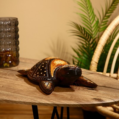 Сувенир «Черепаха коричневая», 20×15×7 см, дерево албезия
