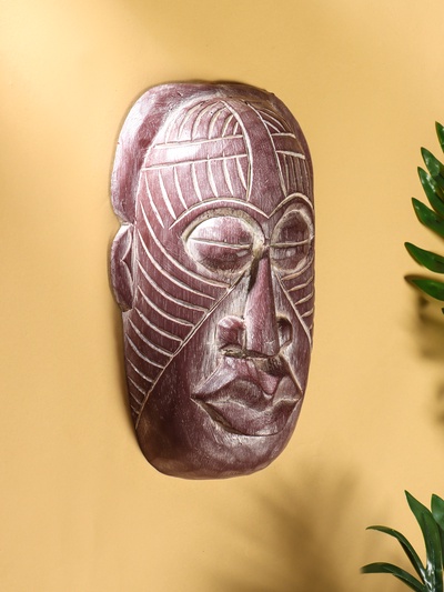 Маска «Ваян», 17×6×30 см, дерево албезия