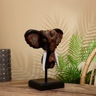 Сувенир "Голова слона" на подставке, албезия 35 см - фото 10800321