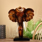 Сувенир "Голова слона" на подставке, албезия 45 см - фото 6837899