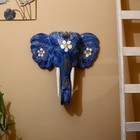 Панно настенное "Голова слона" албезия 50х15х50 см - фото 6837919