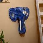 Панно настенное "Голова слона" албезия 50х15х50 см - фото 6837920