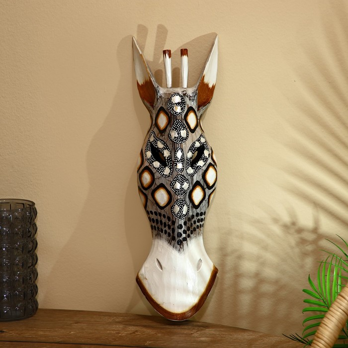 Маска «Зебра», 55 см, албезия