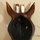 Маска "Зебра" албезия 19х9х4 см 7720806 - фото 16485093
