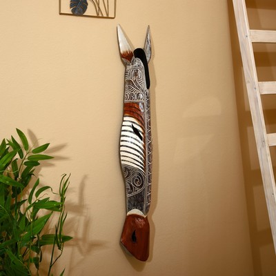 Маска «Зебра», 100 см, дерево албезия