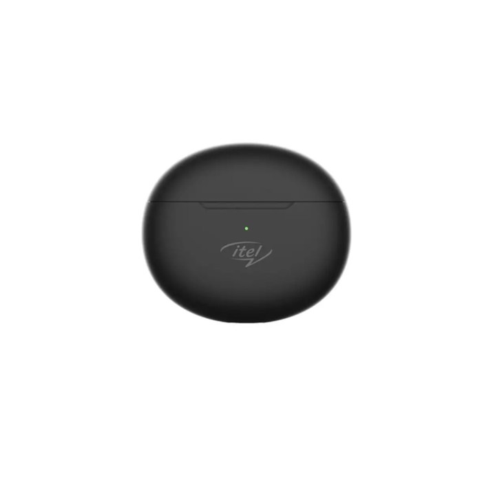 Наушники ITEL Earbuds T1 NEO, беспроводные, вкладыши, микрофон, сенсор, 60/300 мАч, черные - фото 51475586