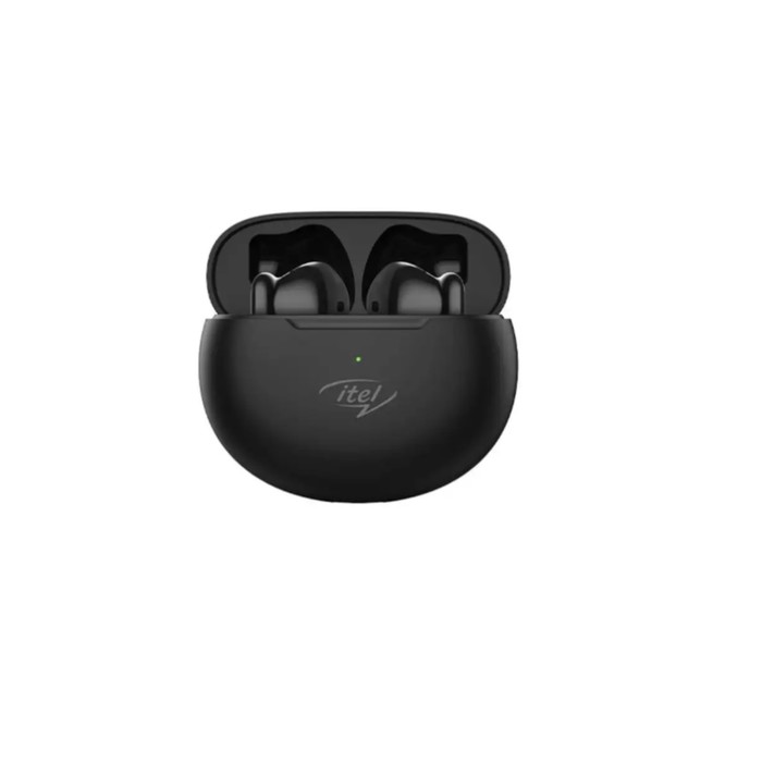 Наушники ITEL Earbuds T1 NEO, беспроводные, вкладыши, микрофон, сенсор, 60/300 мАч, черные - фото 51475587