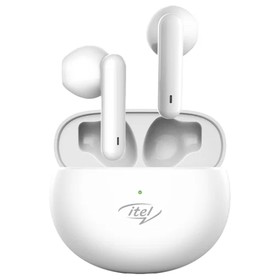 Наушники ITEL Earbuds T1 NEO, беспроводные, вкладыши, микрофон, сенсор, 60/300 мАч, белые 9530932