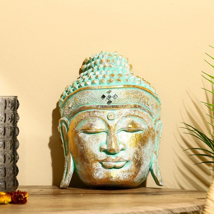 Сувенир «Голова Будды», 40 см, дерево албезия