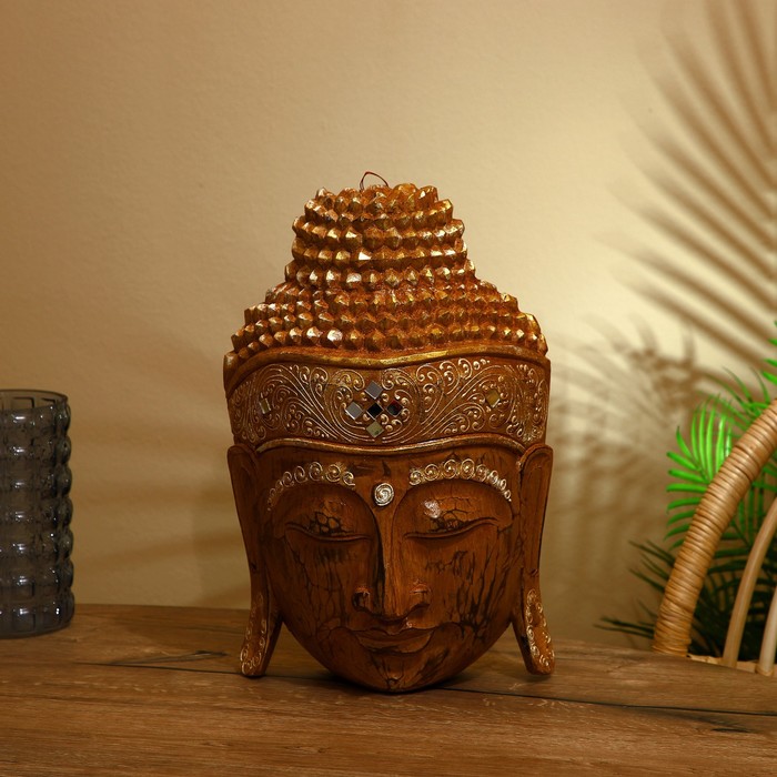 Сувенир "Голова Будды" албезия 40 см - Фото 1
