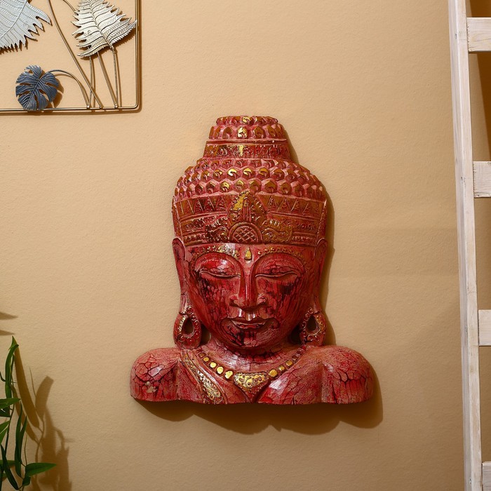 Сувенир "Голова Будды" албезия 45 см - фото 1906210893