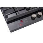 Варочная поверхность HIBERG VM 6145 B, газовая, 4 конф., газ-контроль, чёрная - Фото 2