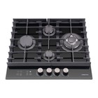 Варочная поверхность HIBERG VM 6145 B, газовая, 4 конф., газ-контроль, чёрная - Фото 5