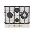 Варочная поверхность HIBERG VM 6145 RY, газовая, 4 конф., газ-контроль, бежевая - Фото 1