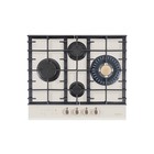 Варочная поверхность HIBERG VM 6145 RY, газовая, 4 конф., газ-контроль, бежевая - Фото 4