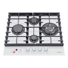 Варочная поверхность HIBERG VM 6145 W, газовая, 4 конф., газ-контроль, белая - Фото 2