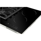 Варочная поверхность HIBERG VM 6021 B, комбинированная, 4 конфорки, газ-контроль, чёрная - Фото 3