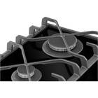 Варочная поверхность HIBERG VM 6021 B, комбинированная, 4 конфорки, газ-контроль, чёрная - Фото 4