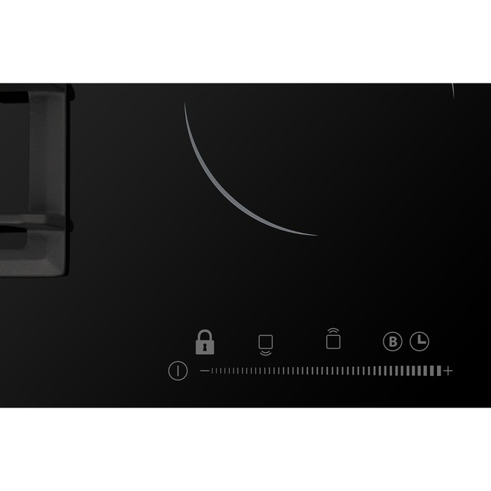 Варочная поверхность HIBERG VM 6021 B, комбинированная, 4 конфю., газ-контроль, чёрная - фото 51831726