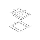 Варочная поверхность HIBERG VM 6021 B, комбинированная, 4 конфорки, газ-контроль, чёрная - Фото 9