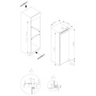 Холодильник HIBERG RFB-30 W, встраиваемый, класс A+, 350 л, 8 отделений - Фото 2