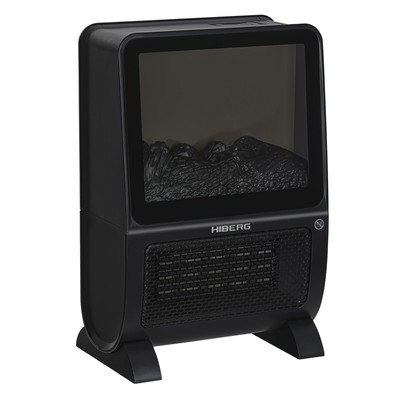 Тепловентилятор HIBERG TSF 3000 B, напольный, керамический, 2000 Вт, 30 м², 3 режима, чёрный