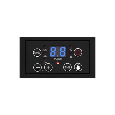 Тепловентилятор HIBERG TSF 3000 B, напольный, керамический, 2000 Вт, 30 м², 3 режима, чёрный