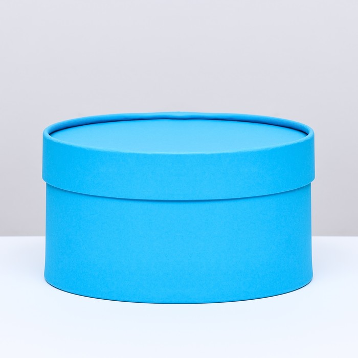Подарочная коробка "Морской аквамарин" голубой, завальцованная без окна, 21х11 см - Фото 1