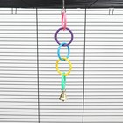 Игрушка для птиц «Разноцветные кольца» 5 шт., пластик, разноцветная - Фото 4