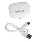 Наушники Defender Twins 903, TWS, вакуумные, микрофон, сенсор, 250 мАч, белые - фото 51309372 Наушники Defender Twins 903, TWS, вакуумные, микрофон, сенсор, 250 мАч, белые - фото 51309372