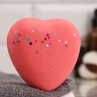 Бомбочка для ванны "Сердце с блестками" 180 г, ГИГАНТ, Добропаровъ - фото 319325460