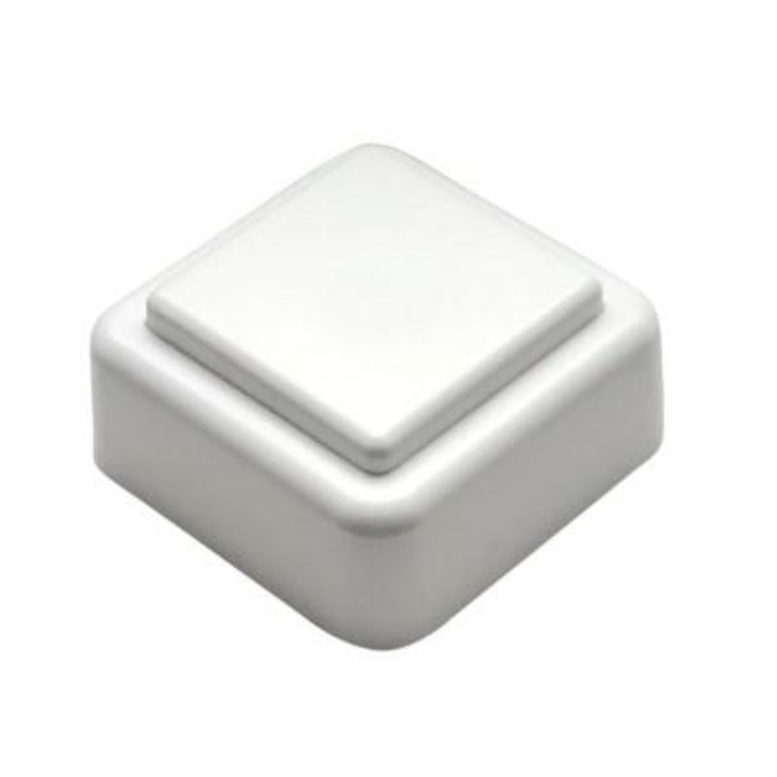 Кнопка для бытовых электрических звонков Тритон ВЗ1-01, цвет белый - Фото 1